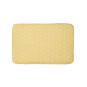 Yellow Hearts Pattern Bath Mat (Voorkant)