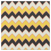 Yellow Hippie Chevron ZigZag Boho Pattern Stof (Close Up)