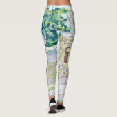 Yellow Historic Villa Leggings (Achterkant)