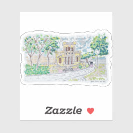 Yellow Historic Villa Sticker