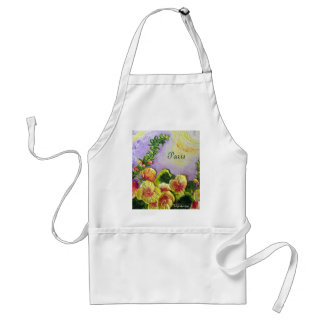 Yellow Hollyhocks Paris Apron Standaard Schort