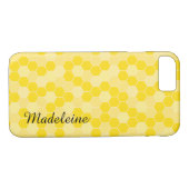 Yellow Honeycomb Pattern Case-Mate iPhone Case (Achterkant (Horizontaal))
