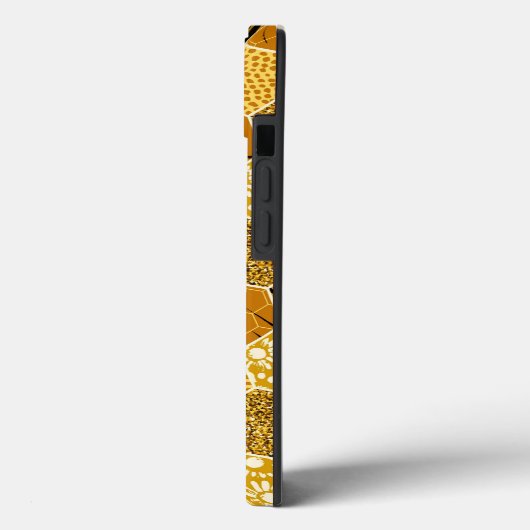 Yellow Honeycomb Pattern Case-Mate iPhone Case (Achterkant / Links)