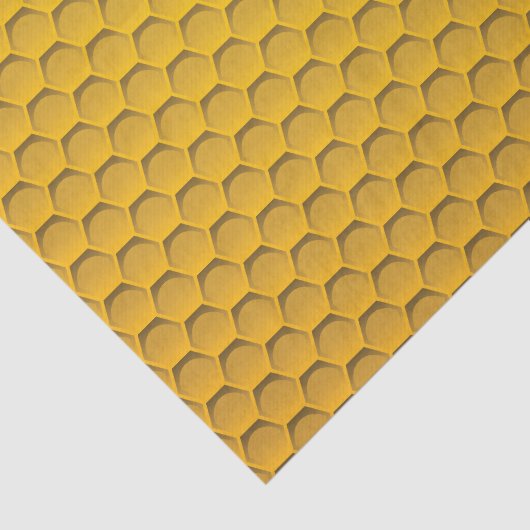 Yellow Honeycomb Pattern Tissuepapier (Detail)