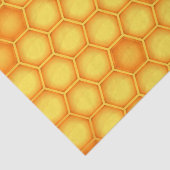 Yellow Honeycomb Pattern Tissuepapier (Detail)