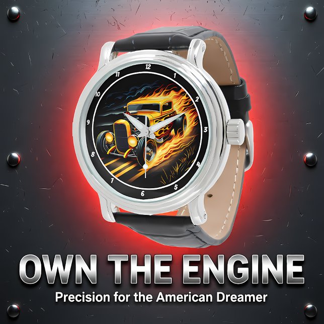 Yellow Hot Rod, Fiery Grass Horloge (Creator heeft geüpload)