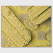 Yellow ice cream conpose cadeaupapier (Vlak)