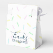 Yellow Ice Cream Party Bedankdoosjes (Achterkant)