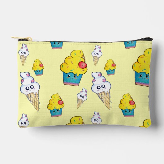 Yellow Ice Cream Popsicle Pencil Case Etui (Voorkant)
