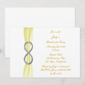 Yellow Infinity Bachelorette Party Kaart (Voorkant / Achterkant)