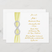 Yellow Infinity Bachelorette Party Kaart (Voorkant / Achterkant)