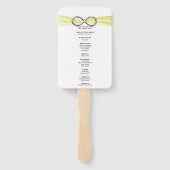 Yellow Infinity bruiloft programma fans Handwaaier (Achterkant)