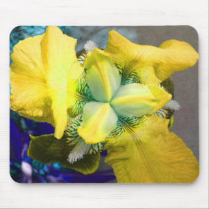 Yellow Iris Mousepad Muismat