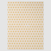 Yellow Ivory Cream Beige Polka Dots Tissuepapier (Voorkant)