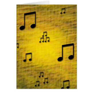 Yellow Jazz Blank Card