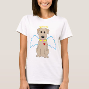 Yellow Lab Angel Dog T-shirt