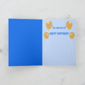 Yellow Lab Birthday Pawty Kaart (Binnen)