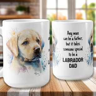 Yellow Lab Dad - Fathers Day Dog - Labrador Dad Koffiemok