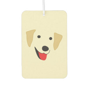 Yellow Lab Face Luchtverfrisser