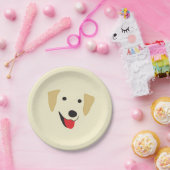Yellow Lab Face Papieren Bordje (Feest)