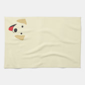 Yellow Lab Face Theedoek (Horizontaal)