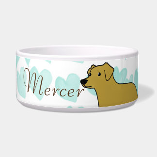 Yellow Lab Golden Retriever Pet Bowl Voerbakje