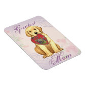 Yellow Lab Heart mama Magneet (Rechterzijde)