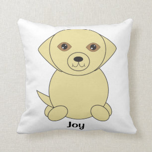 Yellow Lab Hond Schattige Personaliseren Kussen