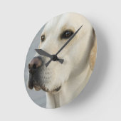 Yellow Lab-klok Ronde Klok (Hoek)