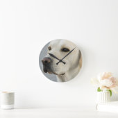 Yellow Lab-klok Ronde Klok (Huis)