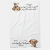 Yellow Lab mam Kitchen Towel Theedoek (Verticaal)