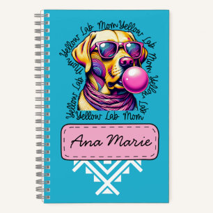 Yellow Lab Mom Bubblegum Trendy Labrador Mom Notitieboek