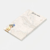 Yellow Lab Pirate Post-it® Notes (Schuin)