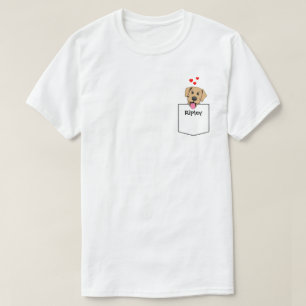 Yellow Lab Pocket Puppy T-shirt