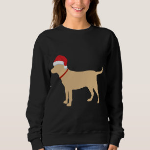 Yellow Lab Santa Hat Schattigee Labrador Kerst Trui