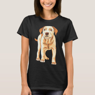 Yellow Lab Silhouette S Waterverf Labrador Retrie T-shirt