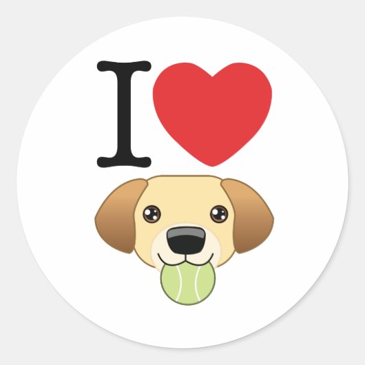 Yellow Lab Stickers (Voorkant)