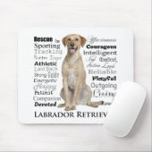 Yellow Lab Traits Mousepad Muismat (Met muis)