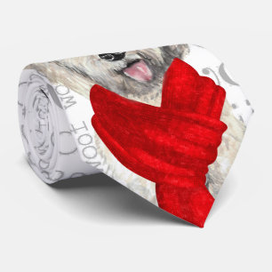 Yellow Labradoodle Funny Wof KerstHondenliefhebber Stropdas