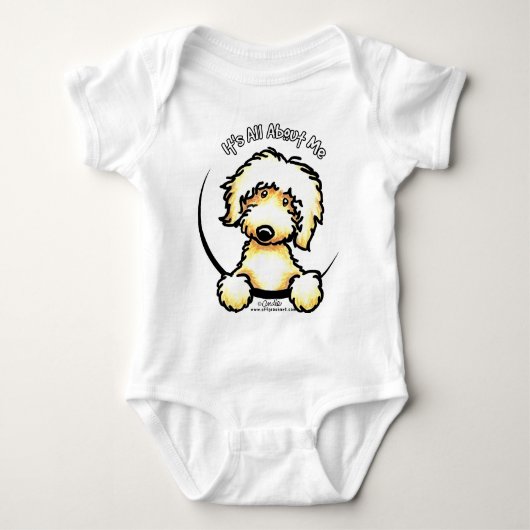 Yellow Labradoodle IAAM Romper (Voorkant)