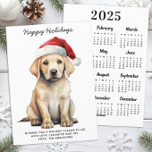 Yellow Labrador 2025 Kalender Hondenliefhebber Ker Feestdagenkaart