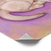 Yellow Labrador Afstuderen Artwork Poster (Hoek)