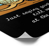 Yellow Labrador Angel en mam Poster (Hoek)