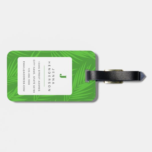 Yellow Labrador Bagagelabel (Achterkant horizontaal)