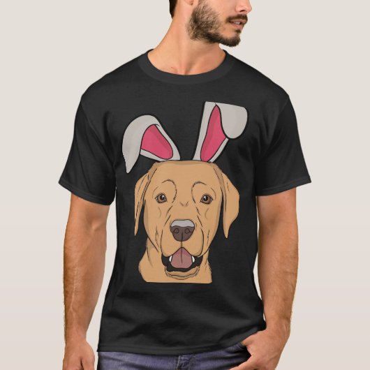 Yellow Labrador Bunny T-shirt (Voorkant)