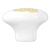 Yellow Labrador Dog Design Keramische Knop (Zijkant)