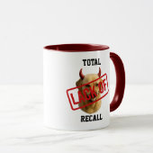 Yellow Labrador funny 'Lack of Recall' Mug (Devant droit)