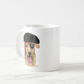 Yellow Labrador Pirate 2 Koffiemok (Voorkant links)