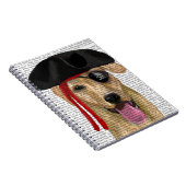 Yellow Labrador Pirate 2 Notitieboek (Rechterzijde)