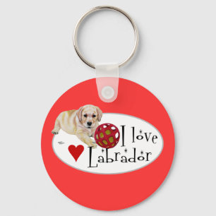 Yellow Labrador Puppy Sleutelhanger